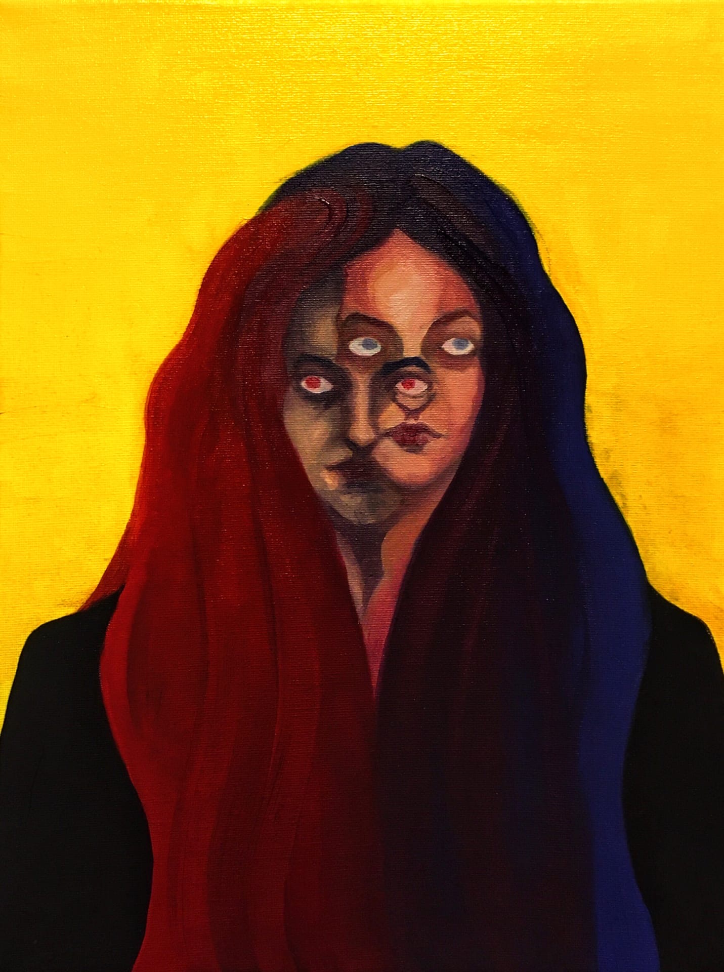 Two Become One – oil portrait by Qekkel