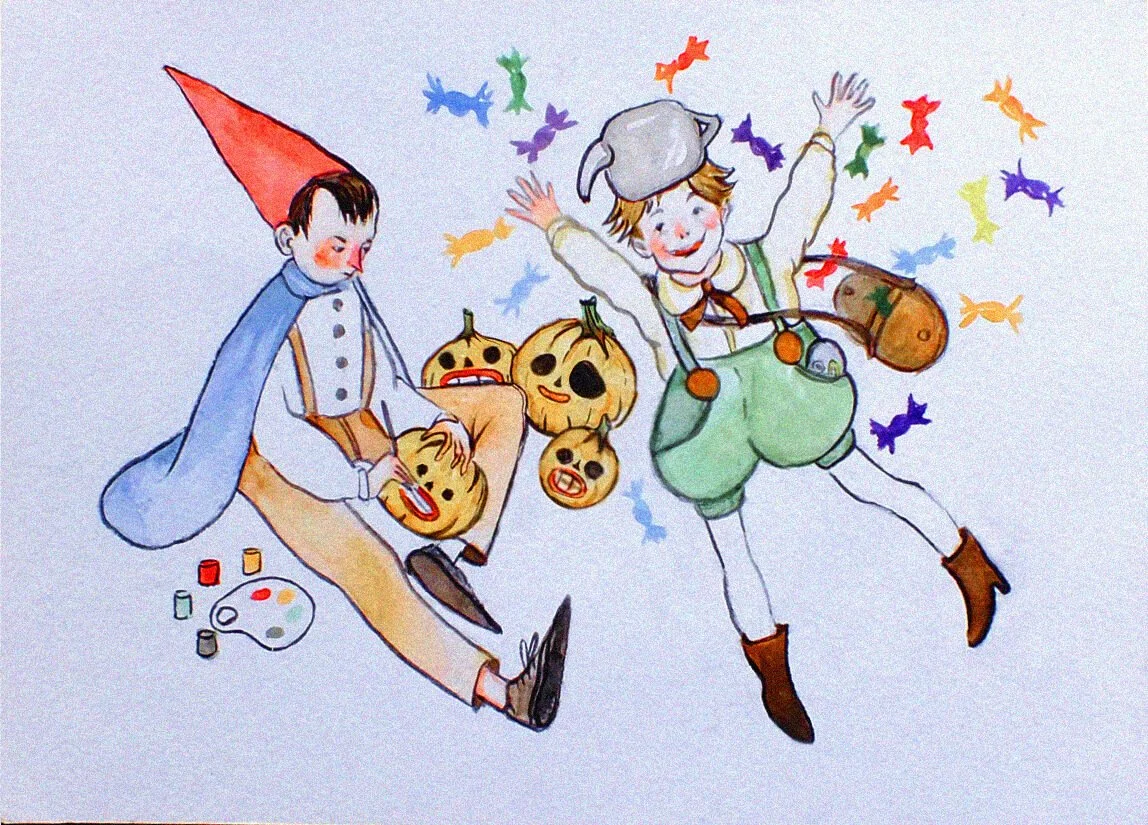 Watercolor painting by Qekkel