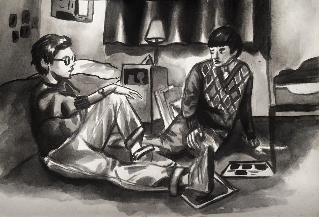 Ink on paper by Qekkel
