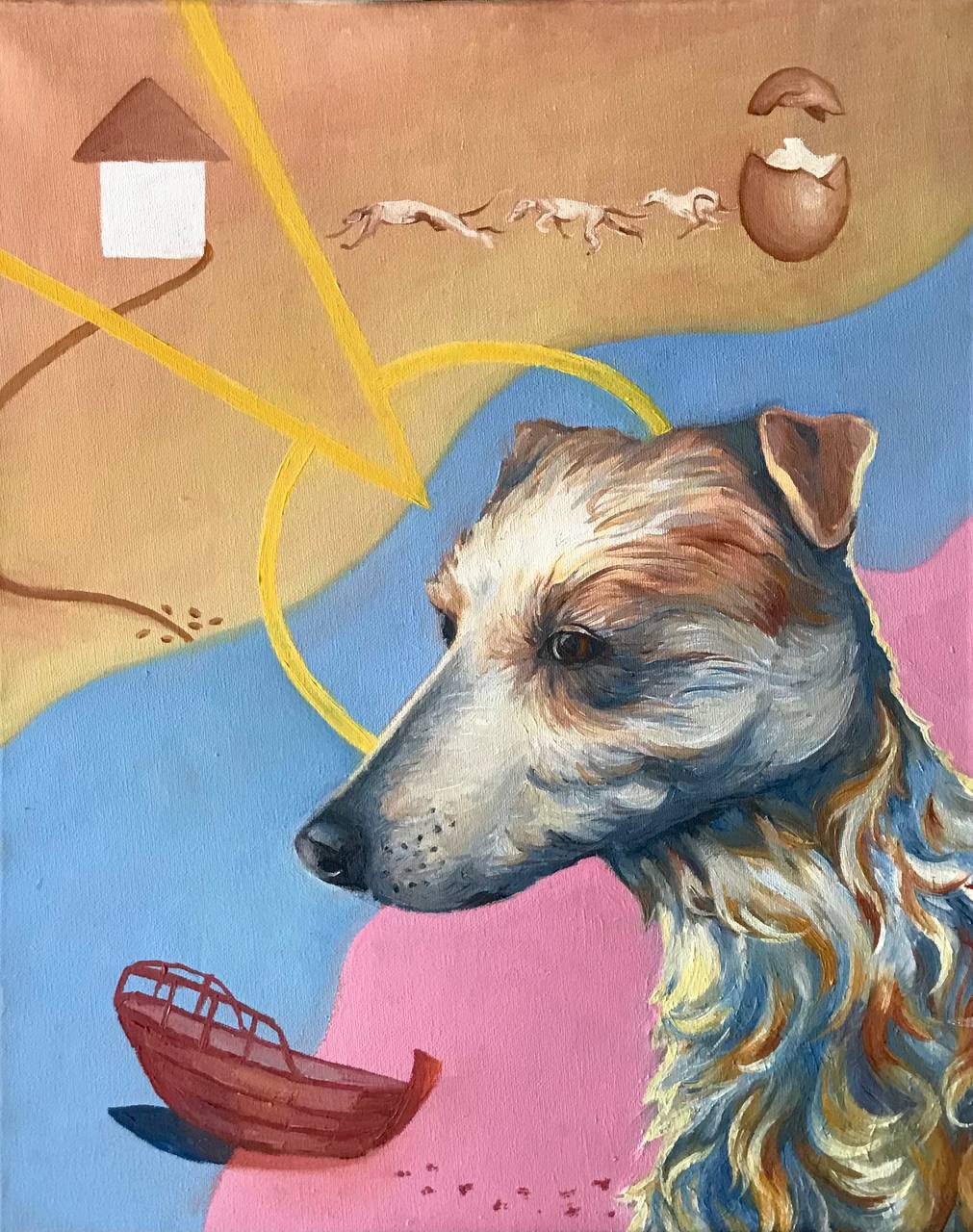 Oil on canvas by Qekkel